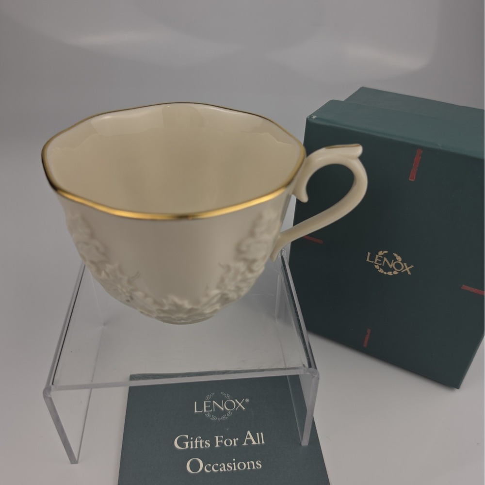NOS Lenox China HOLIDAY HOSTESS Punch Bowl Cup In Original Box